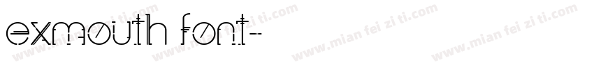 exmouth font字体转换